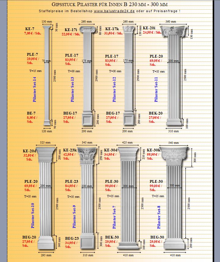 Lisenen Säulen