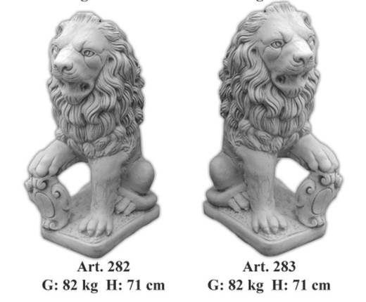 Löwen mit Wappen Schild