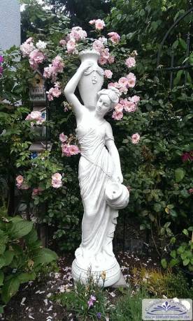 Garten Steinfigur Frau mit Wasserkrug