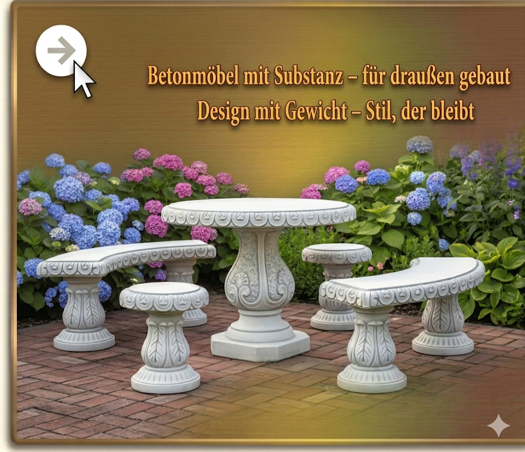 Betonmöbel - XXL Button