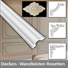 Styropor Hartschaum Decken- Wand Profile Leisten Deckenrostetten Styropor Hartschaum Decken- Wand Profile + Leisten Deckenrostetten