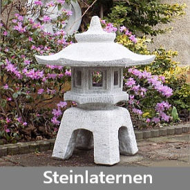 Japanische und China Steinlaternen Japanische Steinlaternen